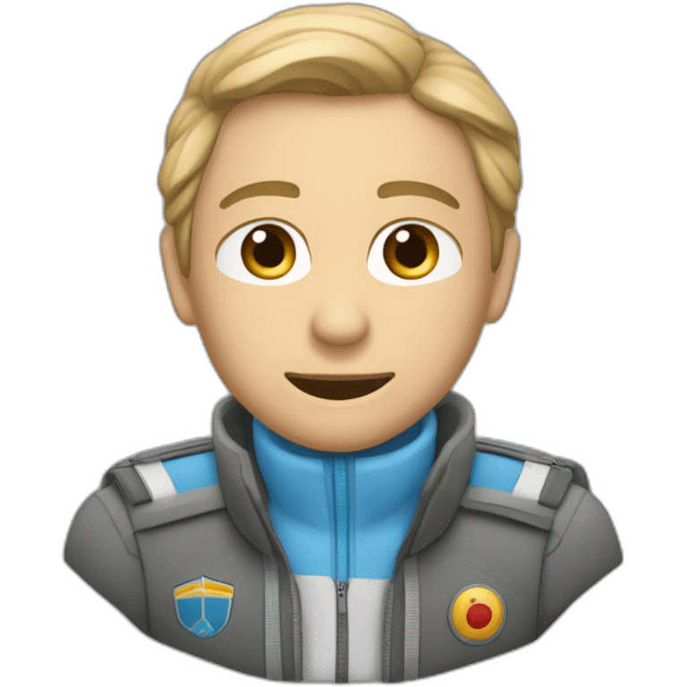 Un Tchadienne qui une personne qui a bien qui a qui est en train de piloter une avion emoji