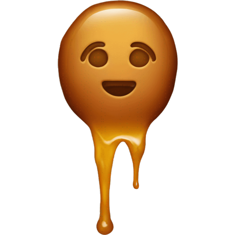 Fried with a sticky transparent sauce emoji