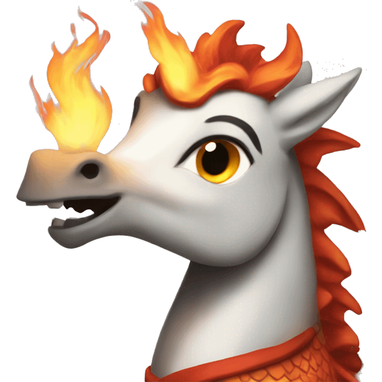 Year of the fire dragon pony emoji