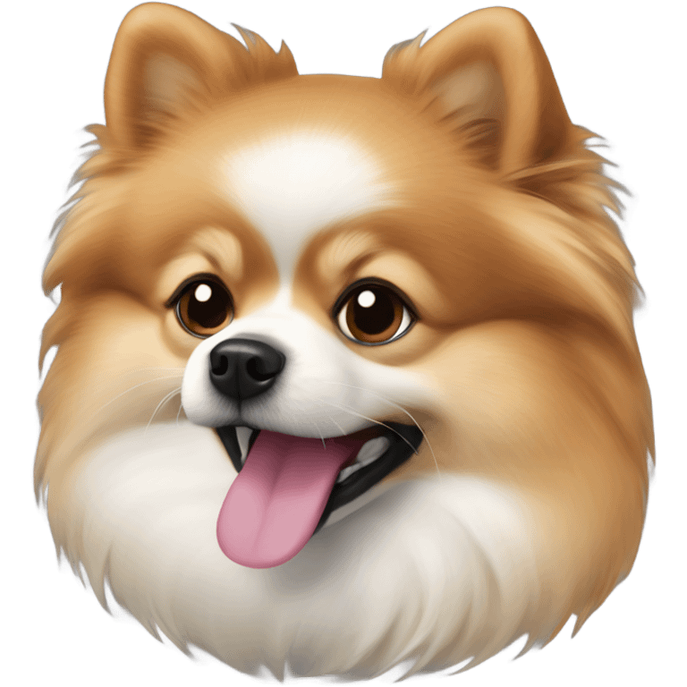 Pomeranian tricolor like diesney  emoji