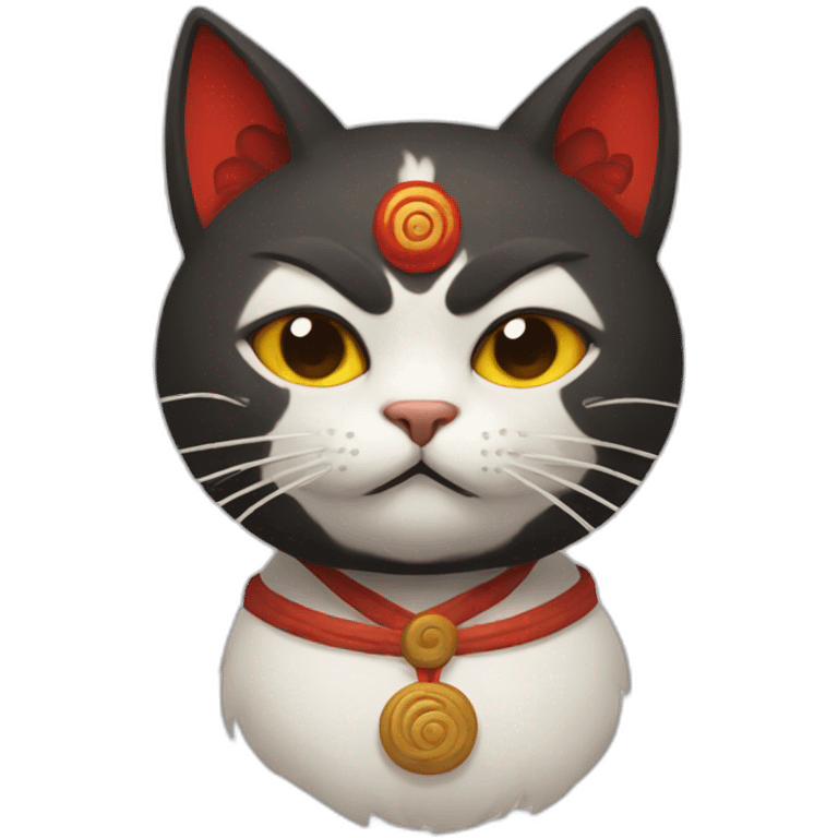 cat with tengu nose emoji