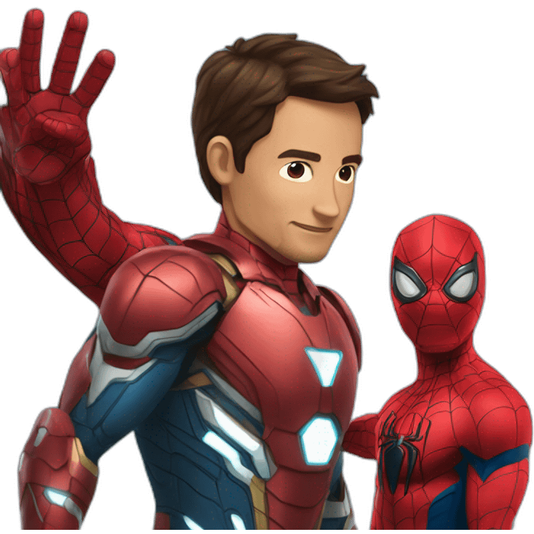 Ironman and Spiderman emoji