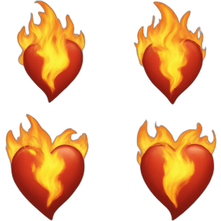 Fire heart emoji