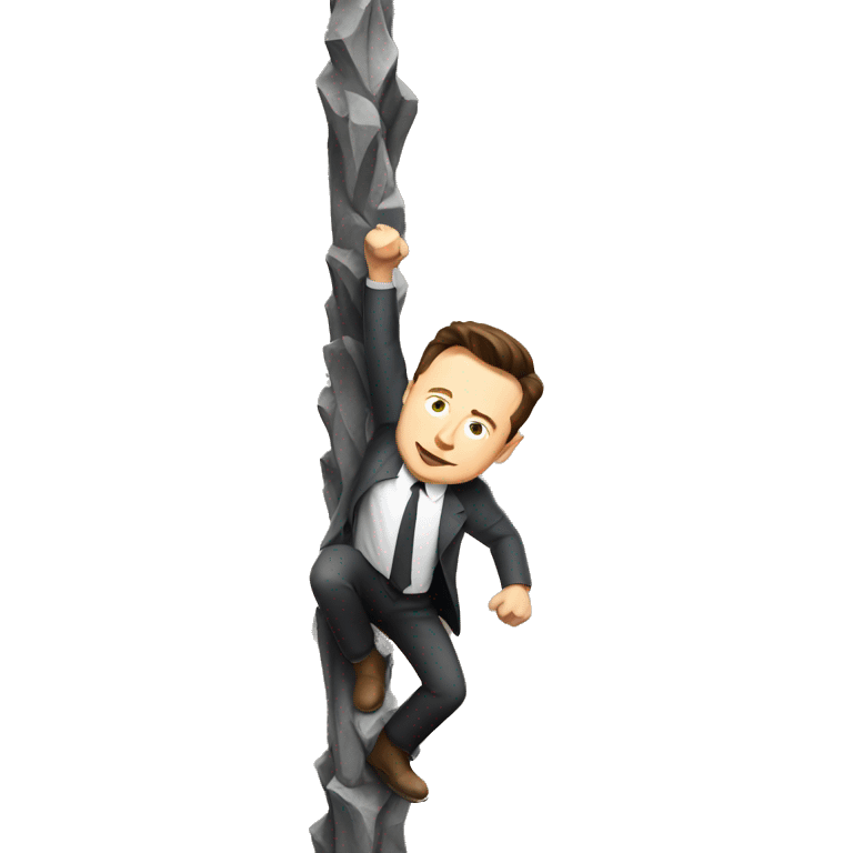 elon musk climbing emoji