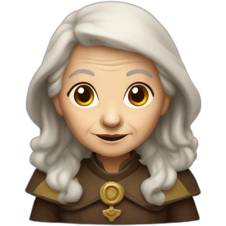 Old woman dwarf cleric emoji