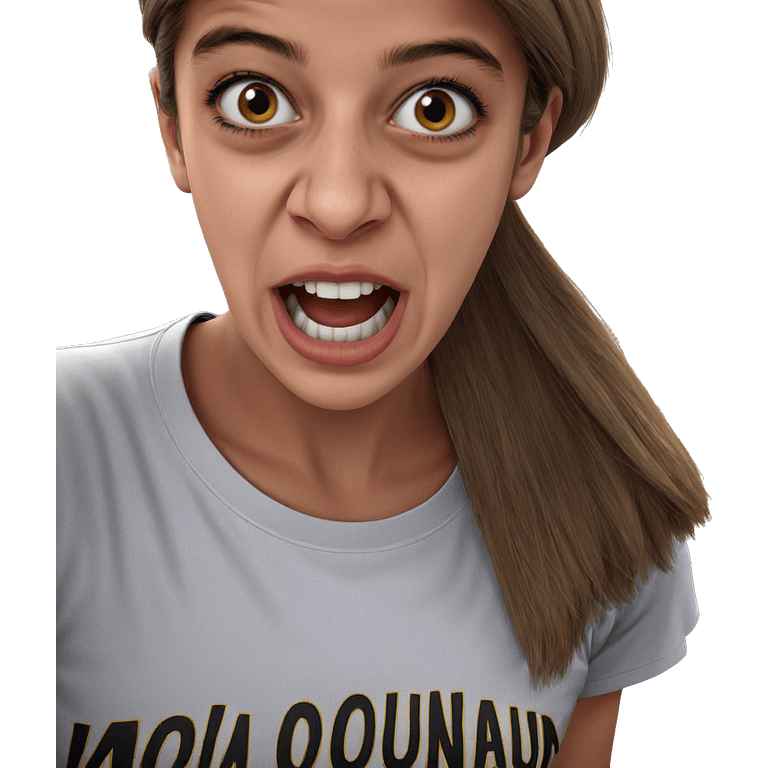 realistic portrait of young woman emoji