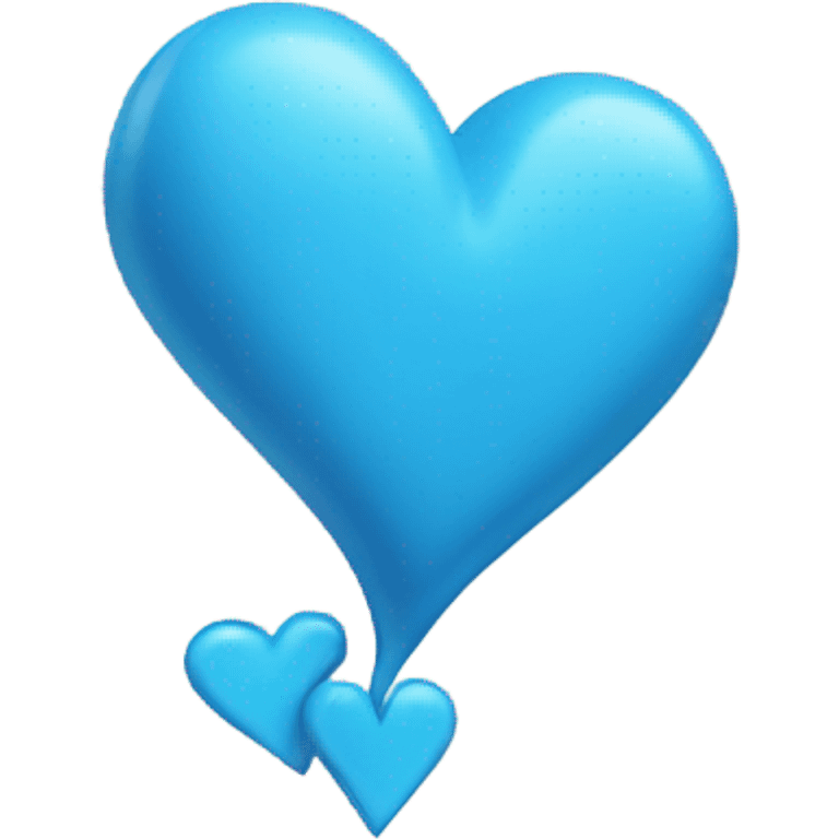 Two little blue hearts emoji