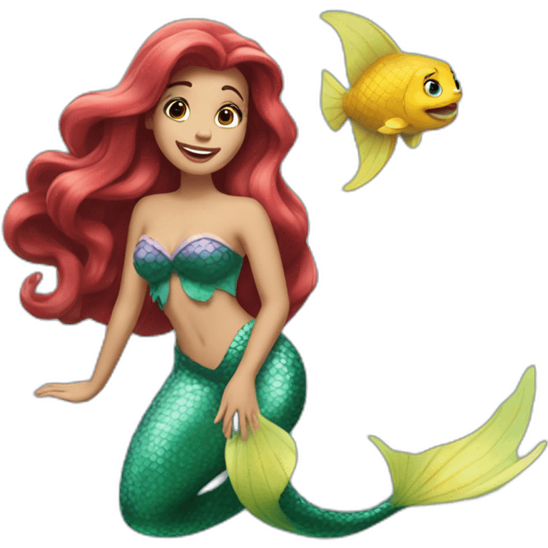 Little mermaid solo emoji