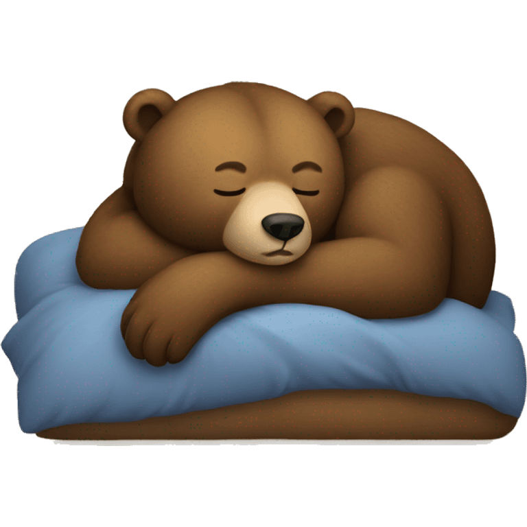 The bear is sleeping emoji