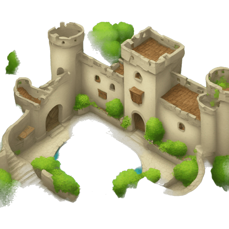 farytale Castele with courtyard emoji