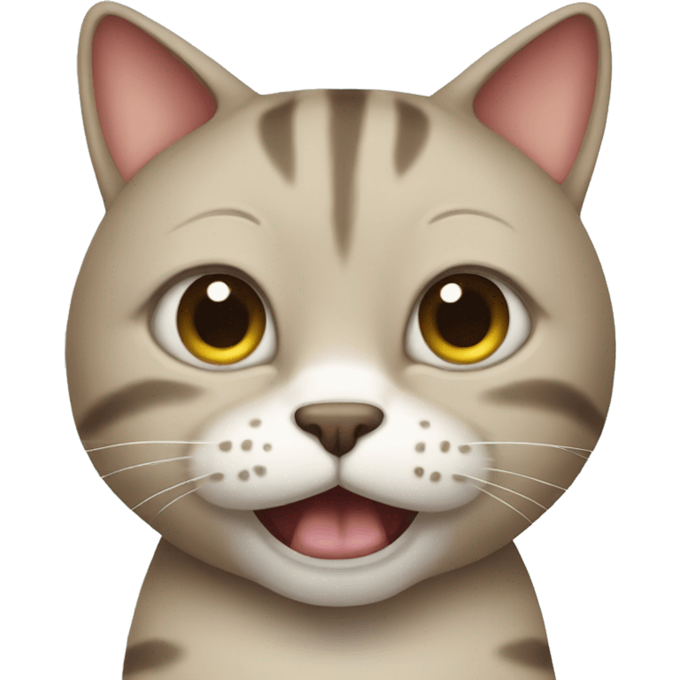 Ugly cat emoji