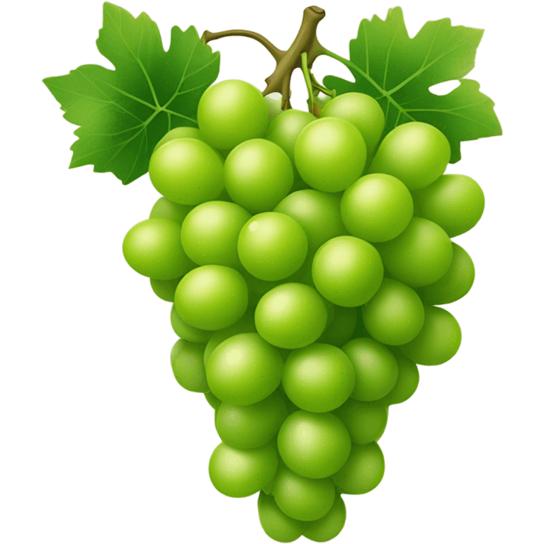 Bunch of green grapes with smiles on every grape emoji