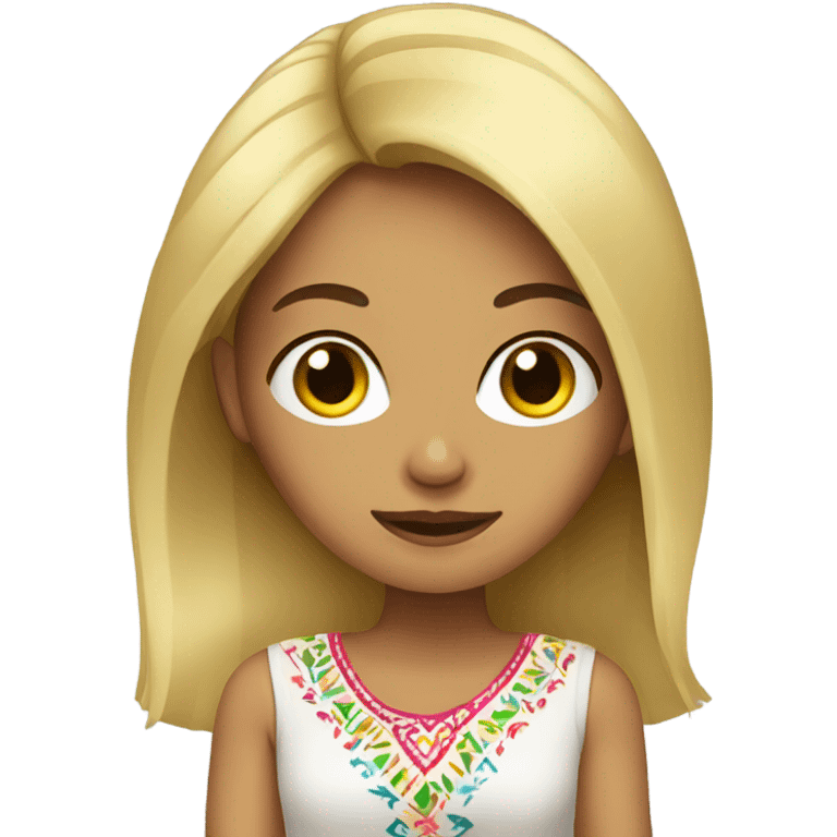 Mexican blonde girl  emoji