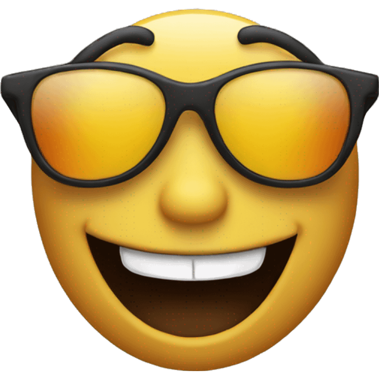 cool smile with sunglasses  emoji