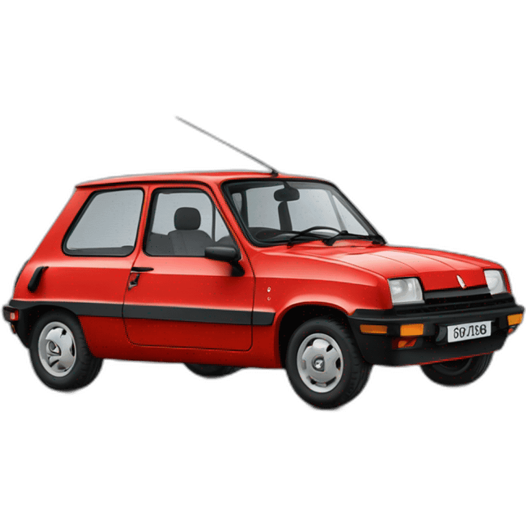 Renault 5 rouge emoji