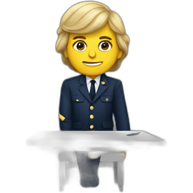 Macron sur marine lepeine emoji