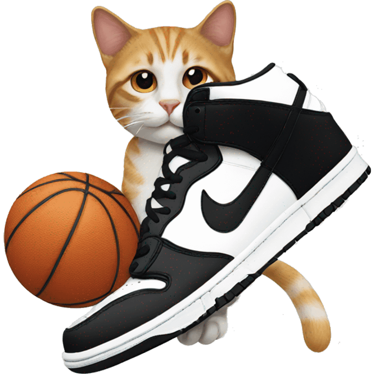 Cat using Nike Dunk  emoji