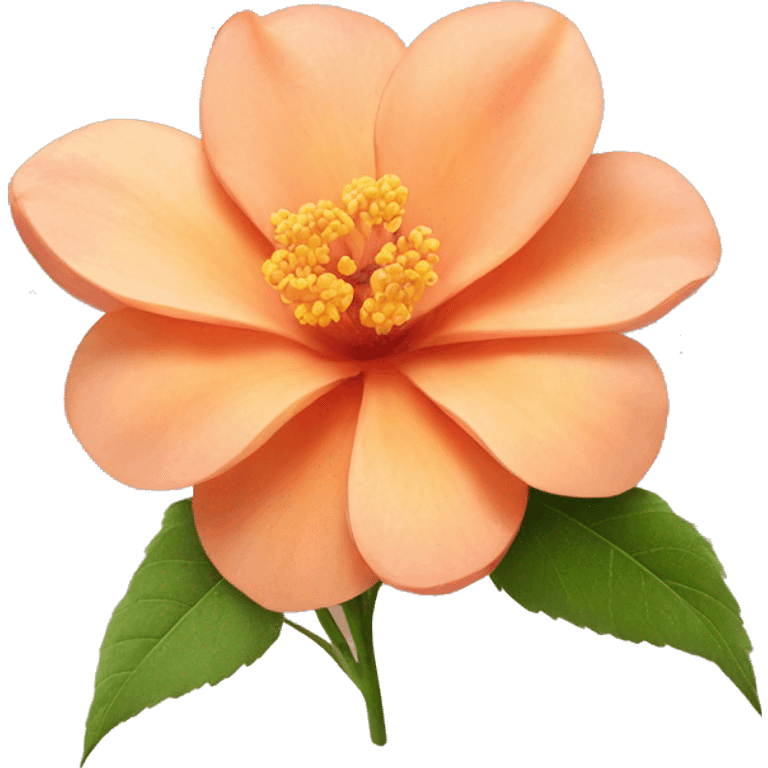 Peach colour Flower🌺 emoji