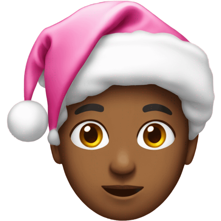 Pink Christmas emoji