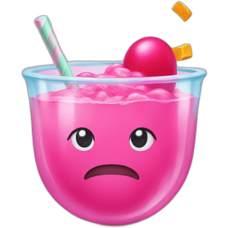 Bubblegum punch emoji