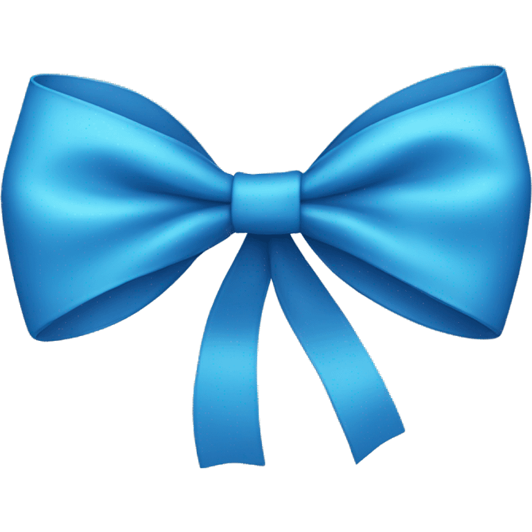 Blue bow emoji