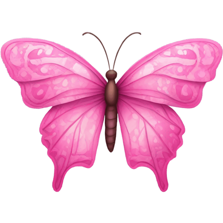 Pink butterfly  emoji