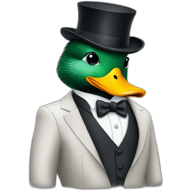 duck wear suits emoji