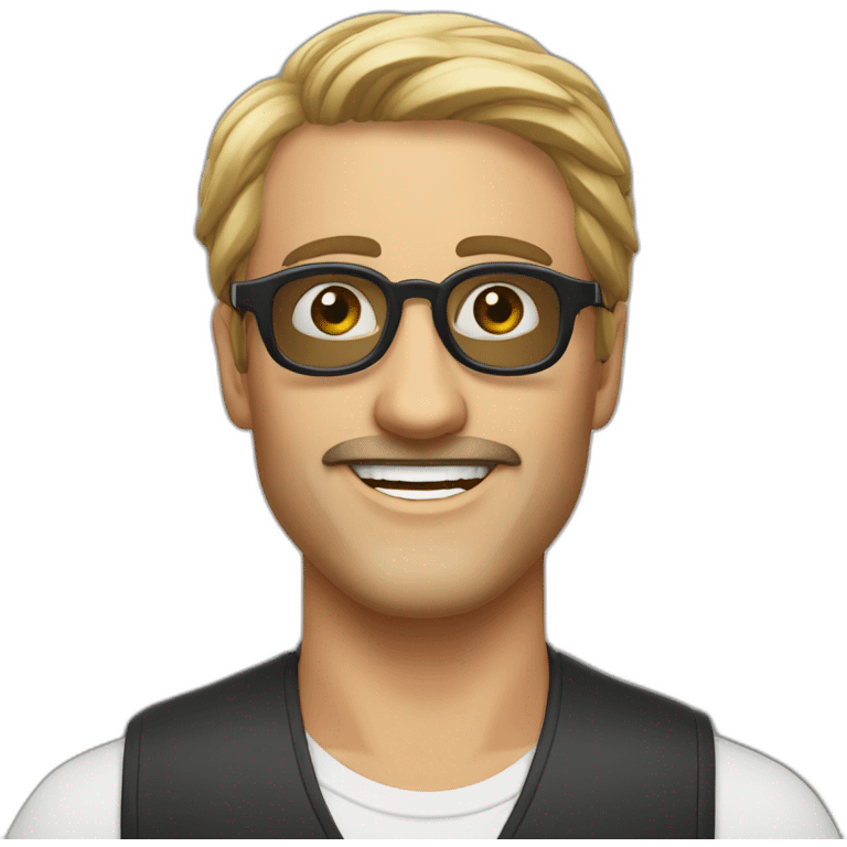 maire homme lunettes emoji