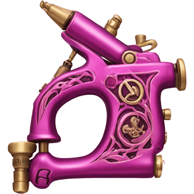 Pink tattoo machine emoji