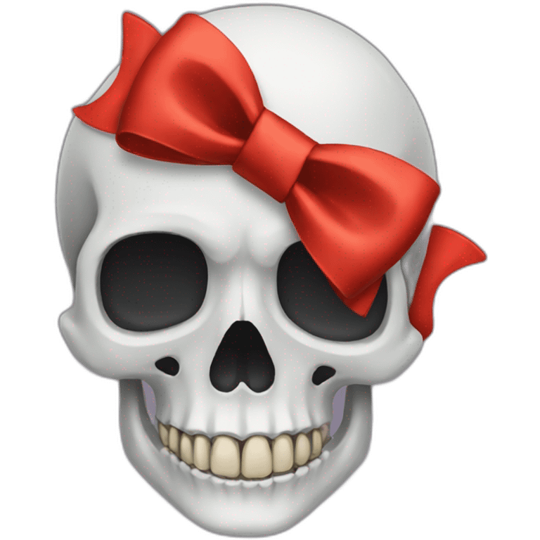 Skull bow emoji