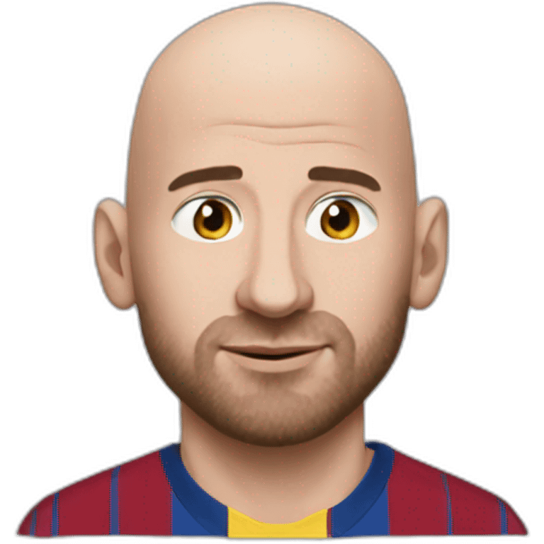 bald messi emoji