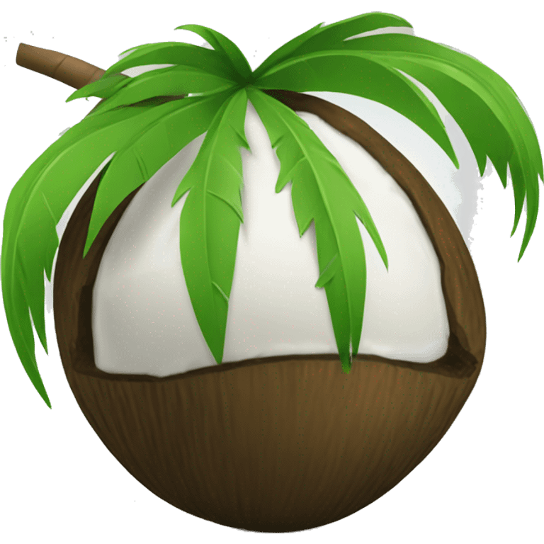 green coconut emoji