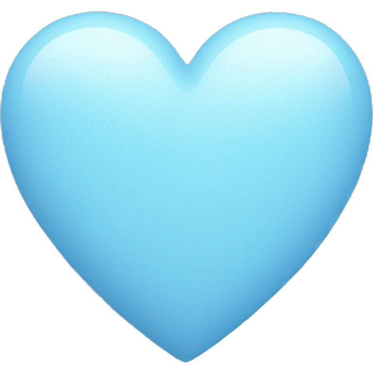 Pastel blue heart emoji