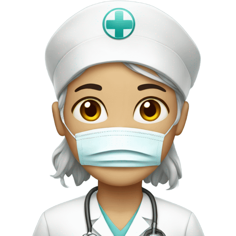 Sad nurse emoji