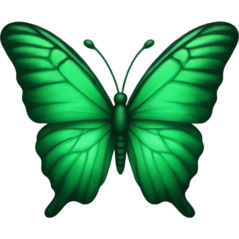 Emerald green butterfly emoji emoji