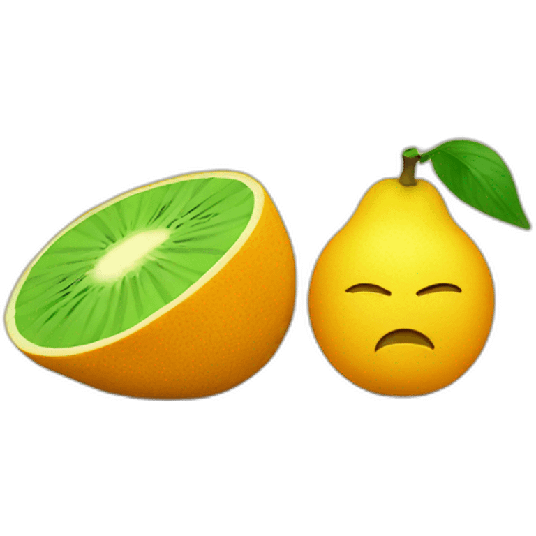 fruit and bitcoin emoji