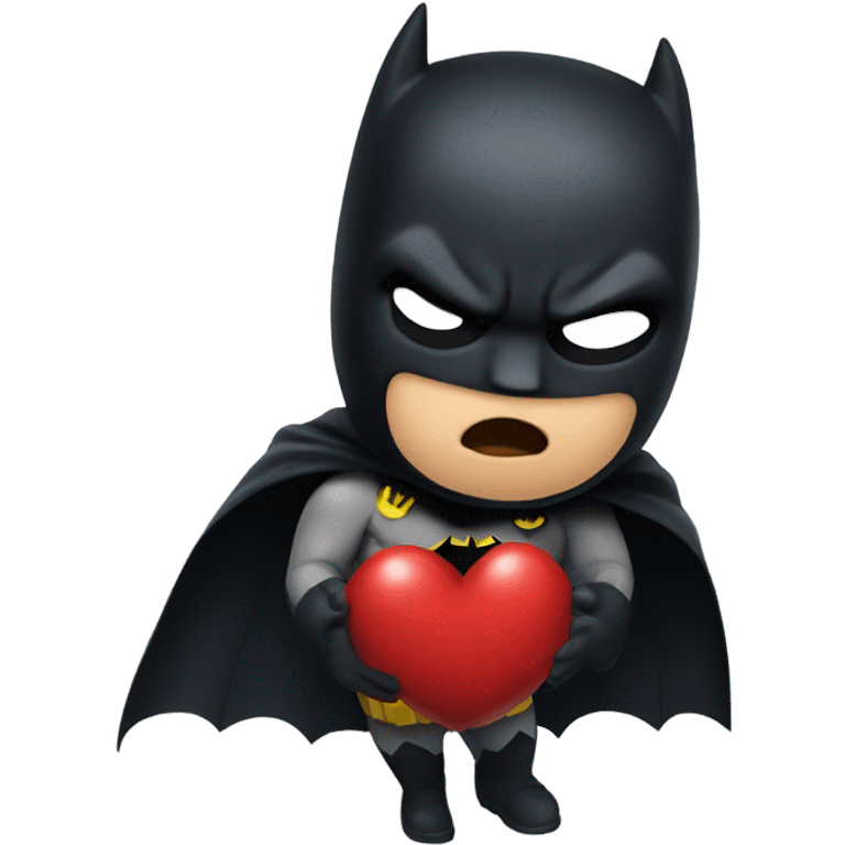 Batman Kissing heart emoji