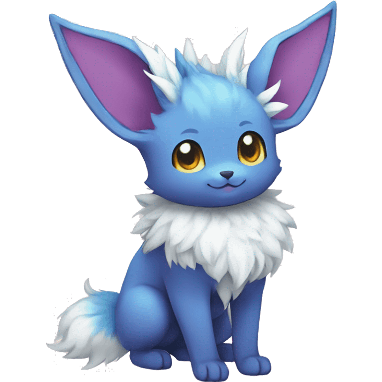 Colorful Kawaii Eeveelution-Cute-Pokémon-fusion full body emoji