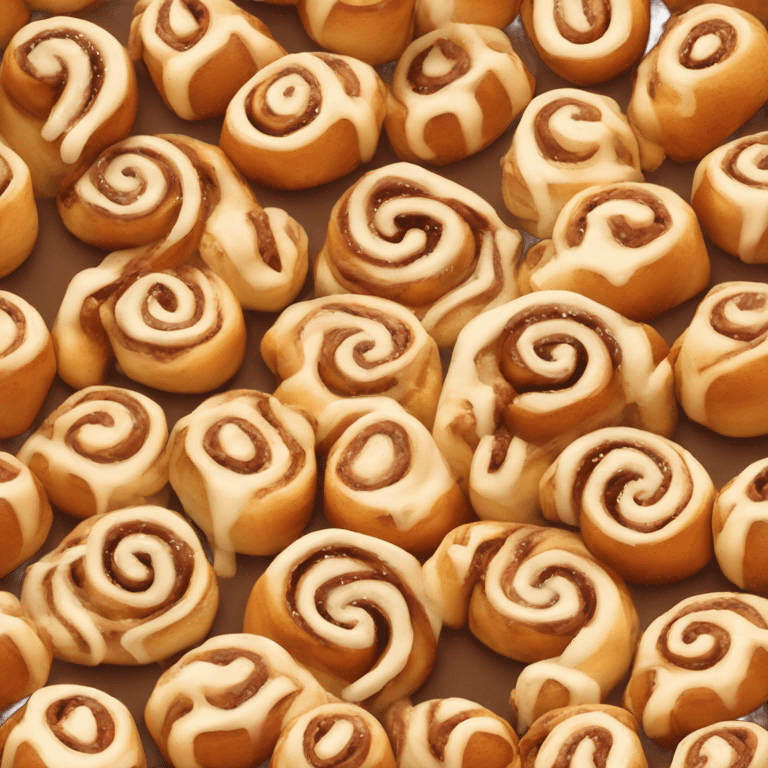 Cinnamon rolls smiling emoji