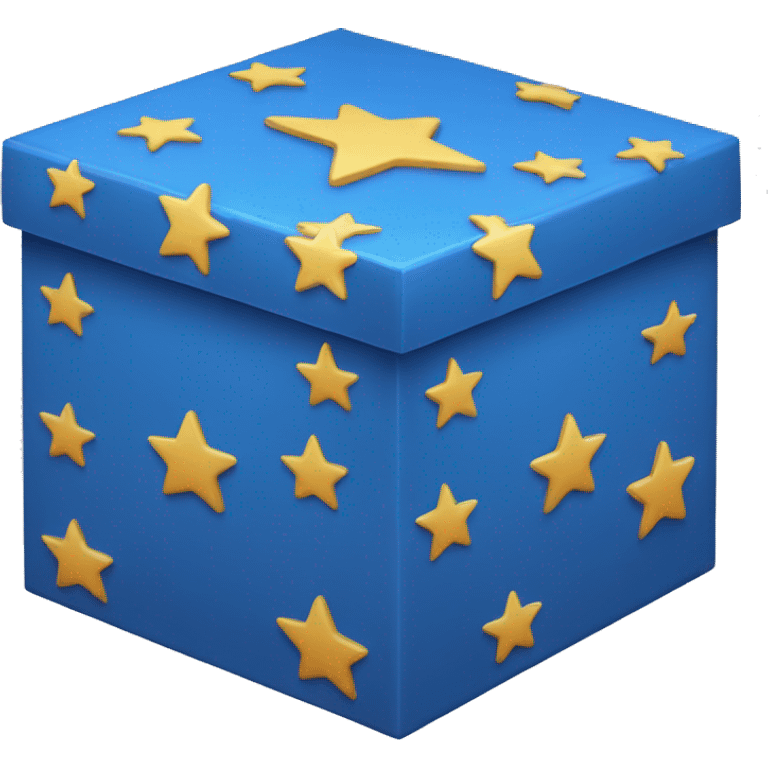 blue box with stars emoji