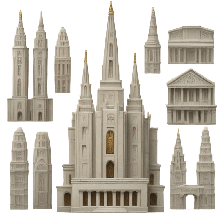 The temple of Mormon  emoji