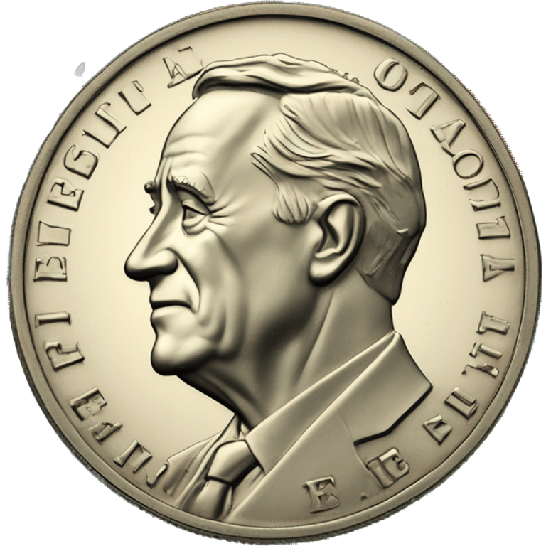 USD Dime coin with the Ethiopian flag as the background colors, but maintains the face of President Roosevelt, as well as “Liberty” and “In God we Trust” emoji