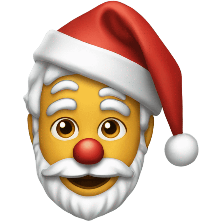 a santa clown emoji