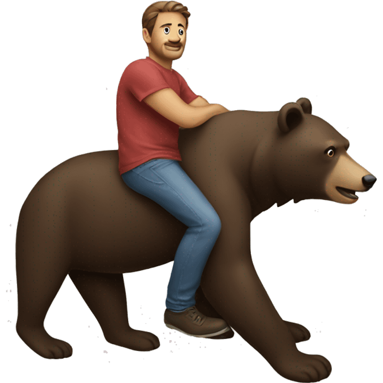 Man on the bear emoji