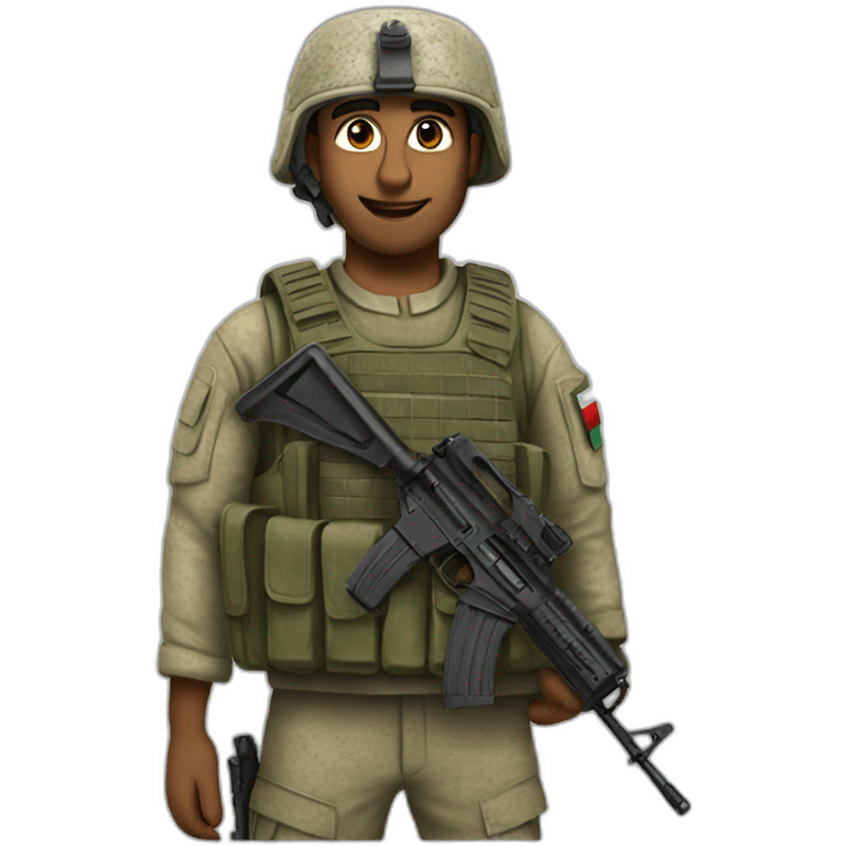 Palestinian soldier emoji