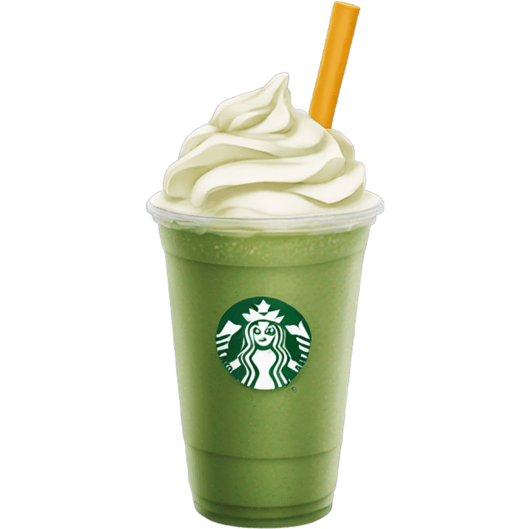 Starbucks matcha frappe  emoji