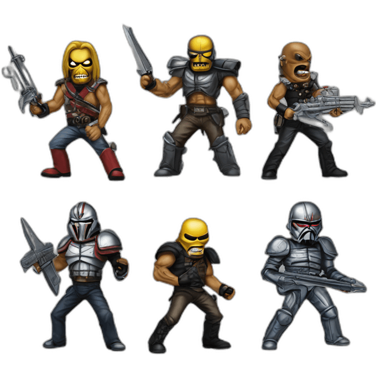 , heavy metalEddie the head, Iron Maiden, the trooper emoji