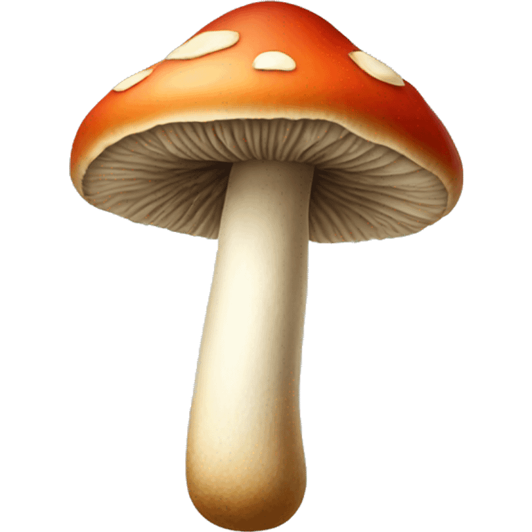 Mushroom with a cigarette emoji