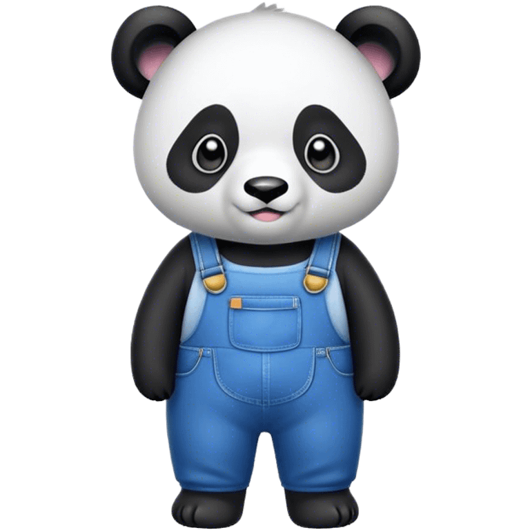 Panda in overalls  emoji