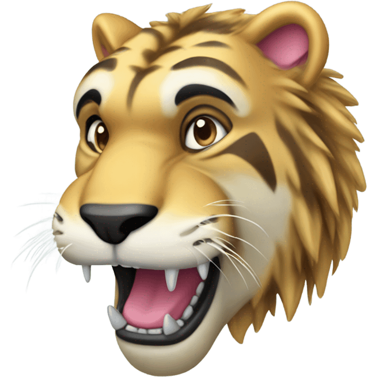 Saber tooth Tiger in parka emoji